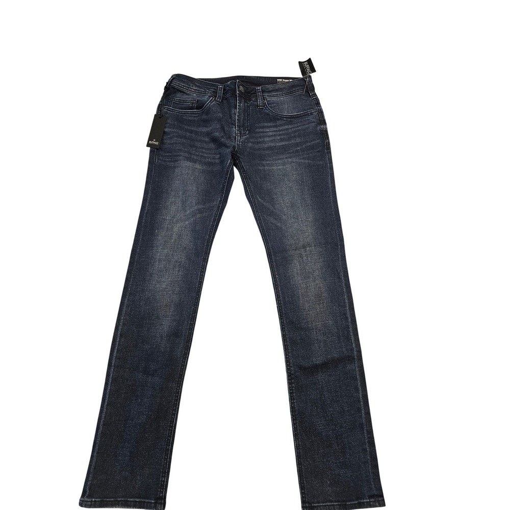 Buffalo David Bitton Super Max-X Mens Super Skinny Stretch Jeans Dark Blue 30x32